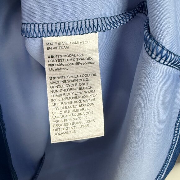 NWT Chico's Zenergy Soft Scuba Stripe Long Sleeve Top Blue 0 Size Small NEW - Picture 6 of 10